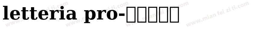 letteria pro字体转换